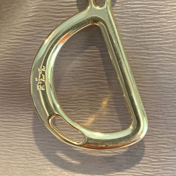 Ralph Lauren Metallic Antique Gold Handbag Tote - Picture 4 of 15